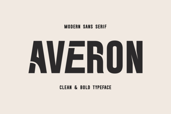 Averon: The Bold Sans Serif Display Font for Modern Brand Identity