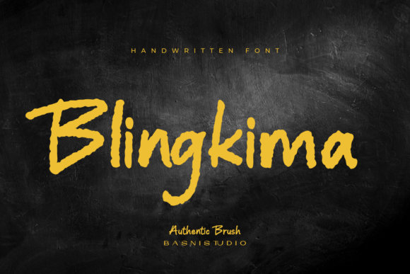 Blingkima: Authentic Brush Handwritten Font for Crafters