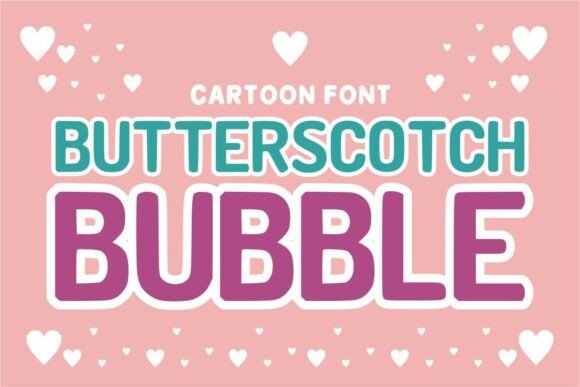 Butterscotch Bubble: A Bold Modern Typeface for Brand Identity