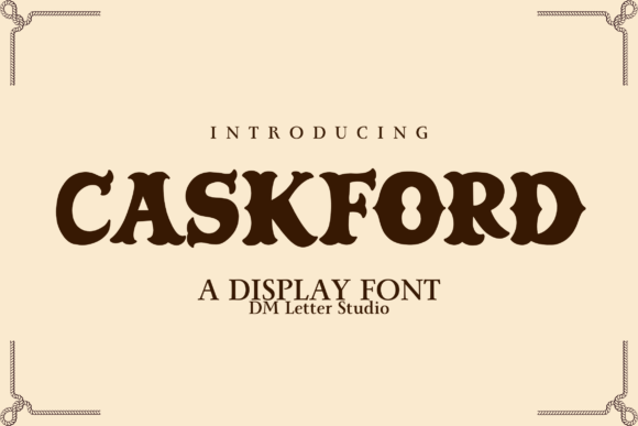 Caskford: The Vintage Old Western Font for Rustic Craft Projects