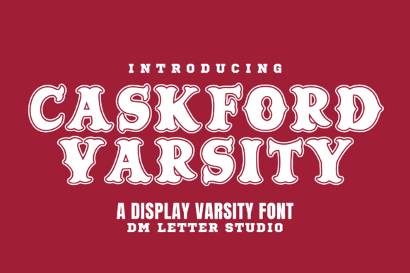 Caskford Varsity: The Bold Display Font for Rugged Brand Identity