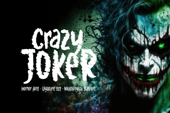 Crazy Joker Display Font for High-Impact Horror Campaigns