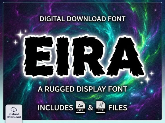 Eira: A Heavy Display Typeface for Bold Editorial Design