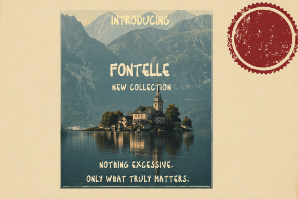 Fontelle: A Minimalist Display Typeface for Serene Brand Campaigns