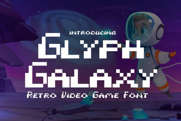 Glyph Galaxy: The Retro Pixel Typeface for Nostalgic Branding
