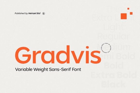 Gradvis Typeface: A Modern Sans Serif for Digital Clarity