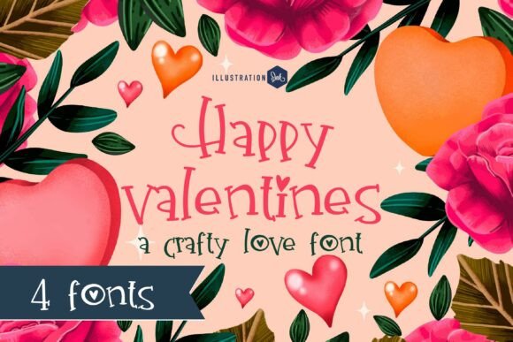 Happy Valentines Display Font for Campaign Design