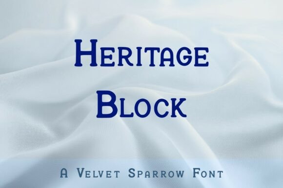 Heritage Block: A Casual Display Font for Modern Branding