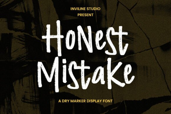 Honest Mistake: The Gritty Script Handwritten Font for Authentic Web Design