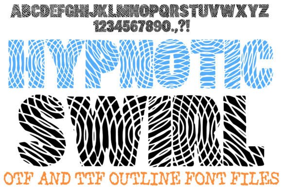 Hypnotic Swirl Typeface Review for Editorial Design