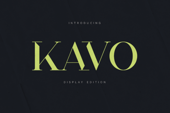 Kavo: The Modern Serif for Editorial Design
