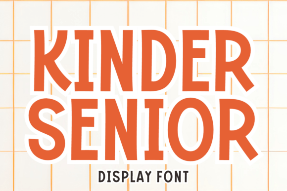Kinder Senior Typeface for Festive Handmade Branding