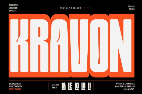 Kravon Typeface Review for Modern Campaign Design