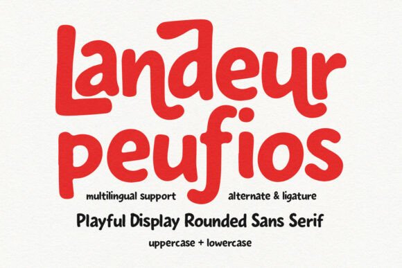 Landeur Peufios Typeface Review for Editorial Design