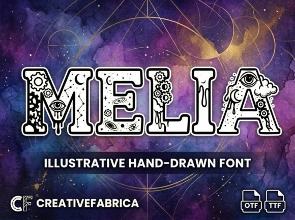 Melia Display Typeface for Editorial Design
