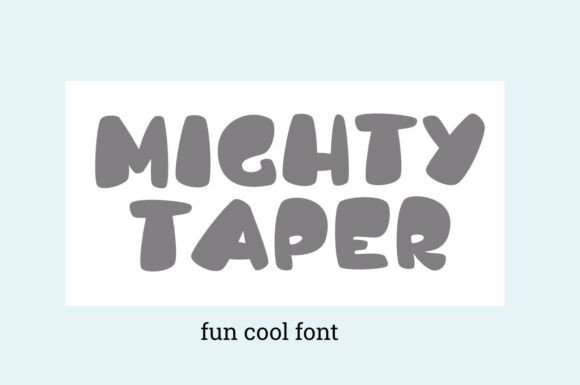 Mighty Taper: Bold Display Fonts for Impactful Small Business Branding