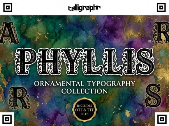Phyllis: A Stunning Decorative Display Font for Editorial Design