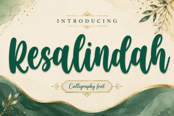 Resalindah: The Modern Script Font for Polished Brand Identity