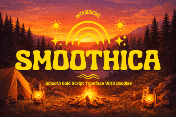 Smoothica: A Bold Display Typeface for Modern Brand Identity