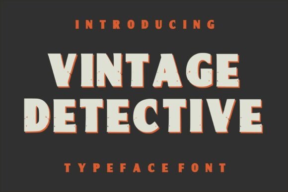 Vintage Detective: The Grunge Display Font for Handmade Branding