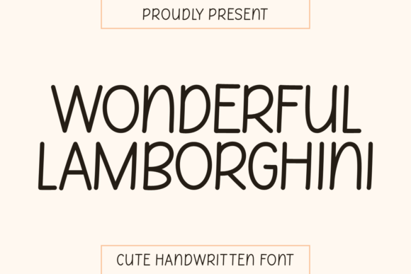 Wonderful Lamborghini Typeface: A Playful Sans Serif for Modern Editorial Design