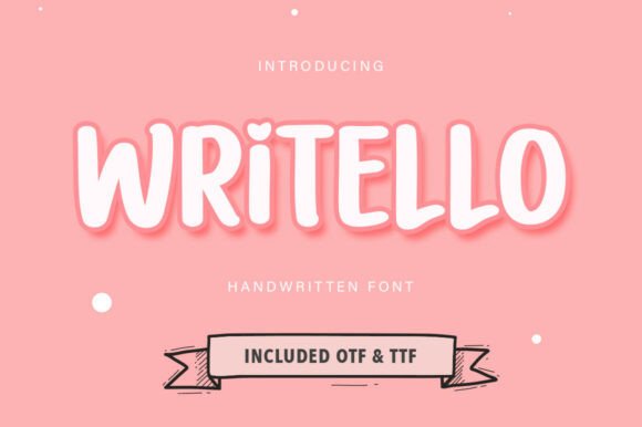 Writello: The Handwritten Display Font for Joyful Digital Branding